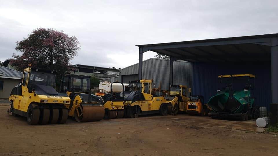 Fleet of excavators